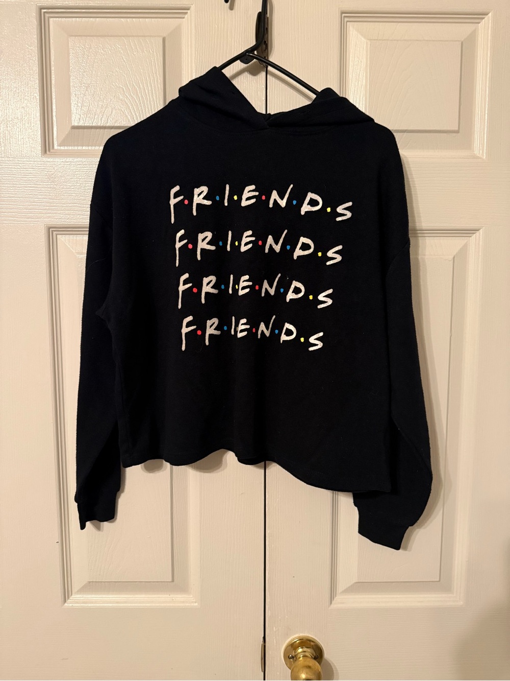 Friends Graphic Black Hoodie Sweater